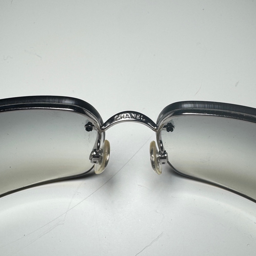 CHANEL RHINESTONE SUNGLASSES white 4095-B - Picture 6 of 8